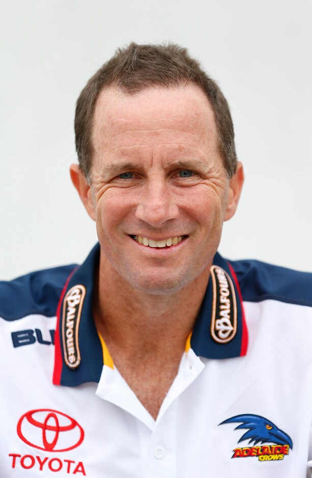 AFL 2016 Portraits - Don Pyke MELBOURNE, AUSTRALIA - JANUARY 14: Don Pyke, Senior Coach of the Crows poses for a photograph during an AFL.com.au portrait session at AFL House, Melbourne on January 14, 2016. (Photo: Adam Trafford/AFL Media)